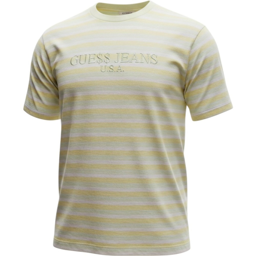 Guess Originals ASAP Rocky Rare Striped T-Shirt cotton candy‎ USA XL